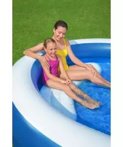 PISCINA GONFIABILE ROTONDA CON TETTUCCIO BESTWAY "GIORNI D'ESTATE" 241X140 CM - COD. 54337